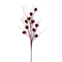 Vickerman 30" Artificial Red Mini Flower Spray (6 Pack)