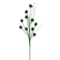 Vickerman 30" Artificial Green Mini Flower Glitter Spray (6 Pack)