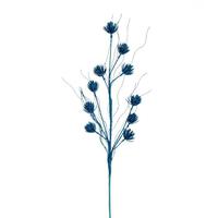 Vickerman 30" Artificial Turquoise Mini Flower Glitter Spray (6 Pack)