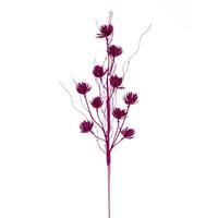 Vickerman 30" Artificial Hot Pink Mini Flower Glitter Spray (6 Pack)