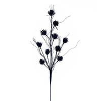 Vickerman 30" Artificial Midnight Blue Mini Flower Glitter Spray (6 Pack)