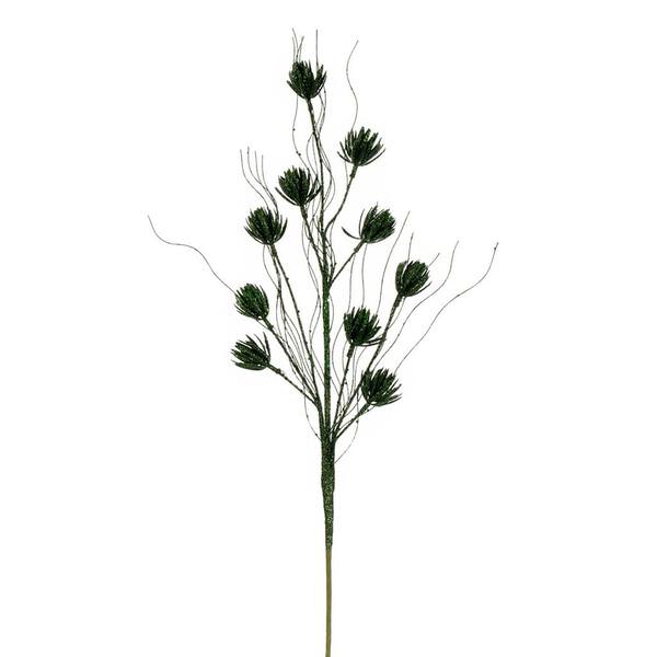 30" Artificial Juniper Mini Flower Glitter Spray (6 Pack)