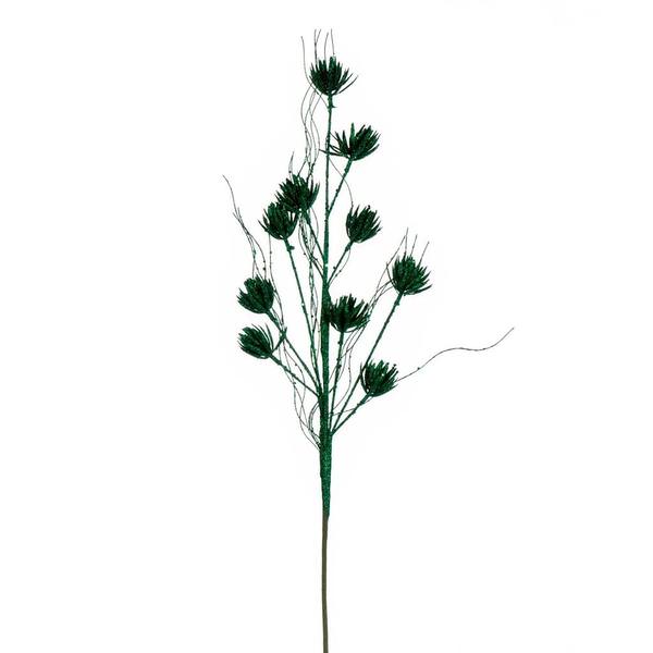 30" Artificial Seafoam Mini Flower Glitter Spray (6 Pack)