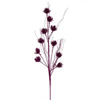 Vickerman 30" Artificial Fuchsia Mini Flower Glitter Spray (6 Pack)