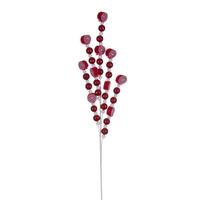 Vickerman 32" Red / White Swirl and Ball Pinecone (4 pack)