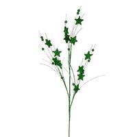 Vickerman 33" Artificial Green Star and Ball Glitter Spray (6 Pack)
