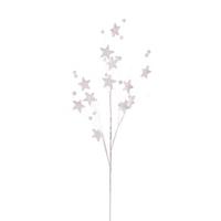 Vickerman 33" Artificial White Star and Ball Glitter Spray (6 Pack)