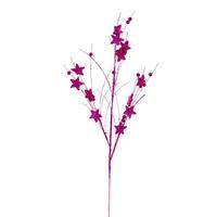 Vickerman 33" Artificial Hot Pink Star and Ball Glitter Spray (6 Pack)
