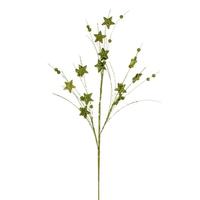 Vickerman 33" Artificial Lime Star and Ball Glitter Spray (6 Pack)