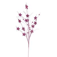 Vickerman 33" Artificial Pink Star and Ball Glitter Spray (6 Pack)