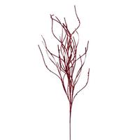 Vickerman 40" Artificial Red Berry Cluster Wavy Glitter Spray (4 Pack)