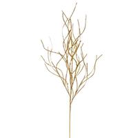 Vickerman 40" Artificial Gold Berry Cluster Wavy Glitter Spray (4 Pack)