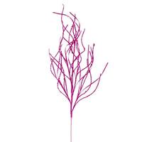 Vickerman 40" Artificial Hot Pink Berry Cluster Wavy Glitter Spray (4 Pack)