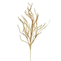 Vickerman 40" Artificial Antique Gold Berry Cluster Wavy Glitter Spray (4 Pack)