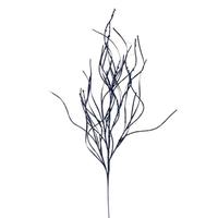 Vickerman 40" Artificial Midnight Blue Berry Cluster Wavy Glitter Spray (4 Pack)