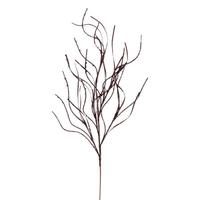Vickerman 40" Artificial Chocolate Berry Cluster Wavy Glitter Spray (4 Pack)