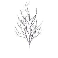 Vickerman 40" Artificial Pewter Berry Cluster Wavy Glitter Spray (4 Pack)
