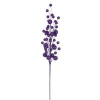 Vickerman 27" Artificial Purple Multi Ball Glitter Spray (4 Pack)