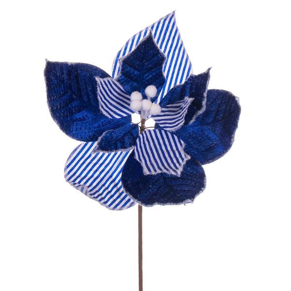 11" Blue / White Striped Spray (6 Pack)