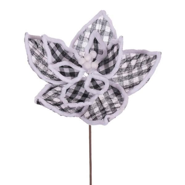 11" Black / White Plaid Spray (6 Pack)
