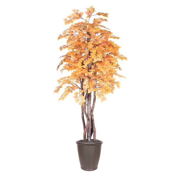 6' Artificial Golden Aspen Maple Tree