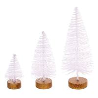 View 3" / 5" / 7" White Sisal Bottle Brush Tree Set (3 Pack)