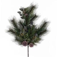 Vickerman 26" Artificial Mixed Foliage Pinecone Spray