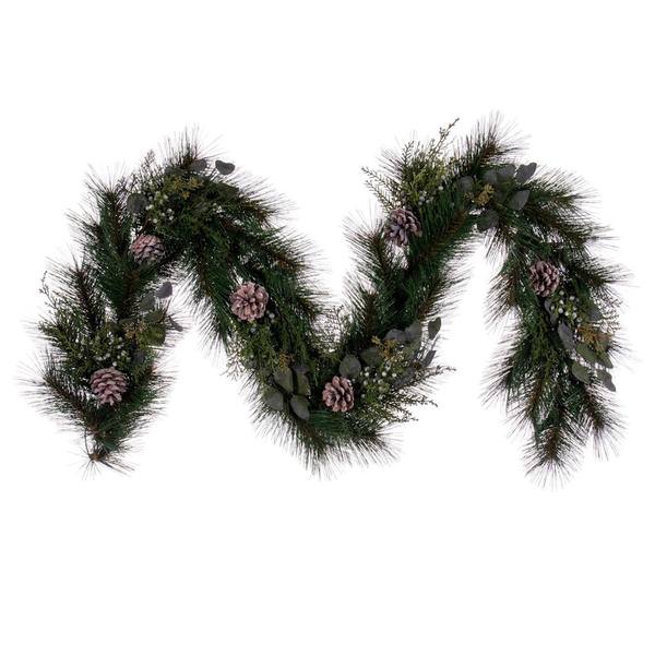 6' Artificial Mixed Foliage Garland with Pine Cones