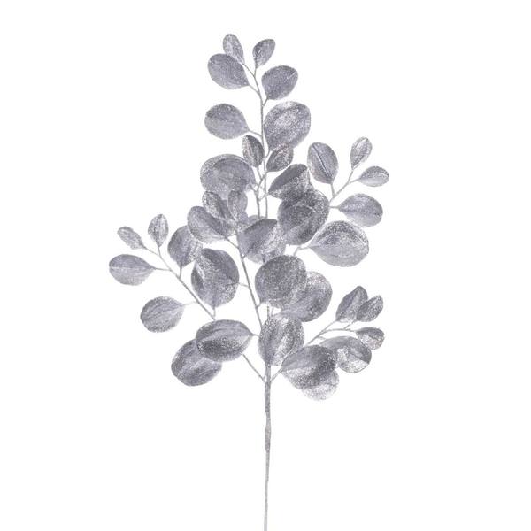 25" Artificial Silver Dogwood Glitter Spray (3 Pack)