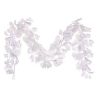 Vickerman 72" Artificial White Dogwood Snowy Garland