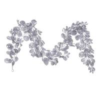Vickerman 72" Artificial Silver Dogwood Glitter Garland