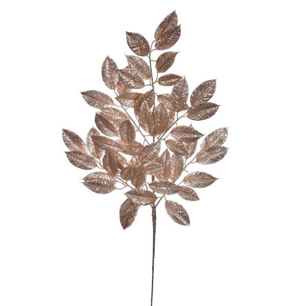 31" Artificial Cafe Latte Gardenia Glitter Spray (2 Pack)