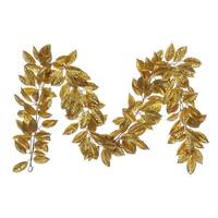 Vickerman 72" Artificial Gold Gardenia Glitter Garland