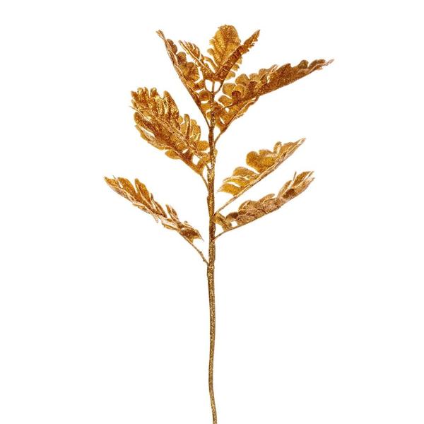 19" Artificial Gold Dusty Miller Glitter Spray (3 Pack)
