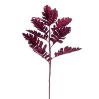 Vickerman 19" Artificial Burgundy Dusty Miller Glitter Spray (3 Pack)