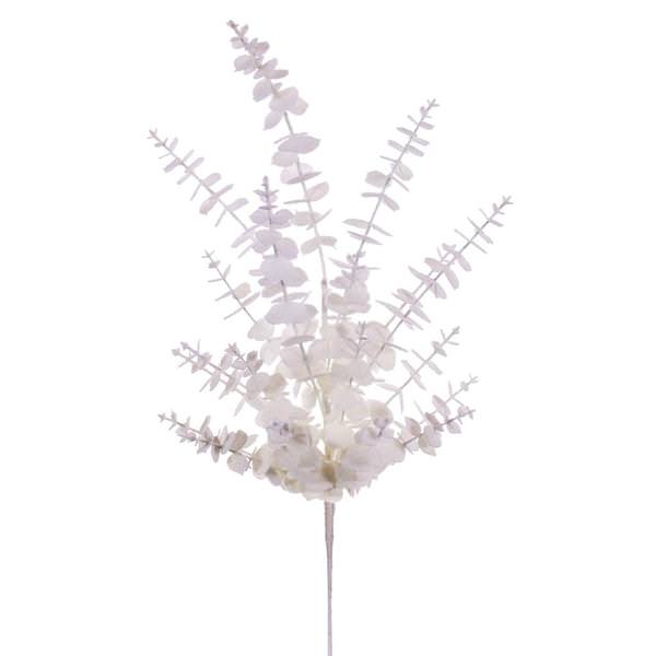 28" White Snowy Eucalyptus Spray (2 pack)