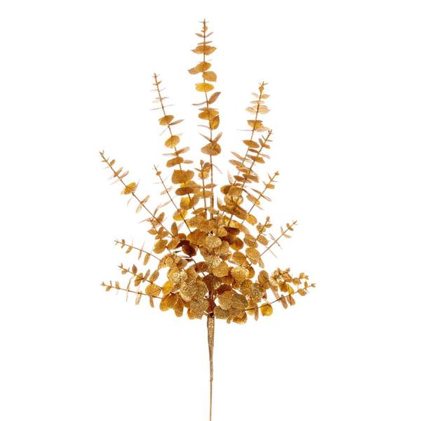 28" Gold Eucalyptus Glitter Spray (2 Pack)