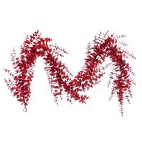 Vickerman 72" Artificial Artificial Red Eucalyptus Snowy Garland
