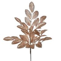 Vickerman 25" Artificial Cafe Latte Apple Leaf Glitter Bush Spray (2 Pack)