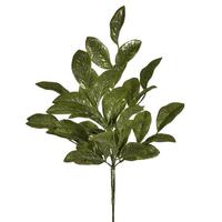 Vickerman 25" Artificial Lime Apple Leaf Glitter Bush Spray (2 Pack)