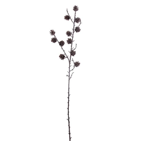 32" Frosted Brown Artificial Mini Pinecone (2 pack)