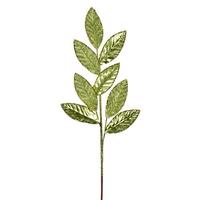 Vickerman 27.5" Artificial Lime Metal Leaf Glitter Spray (3 Pack)
