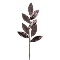 Vickerman 27.5" Artificial Pewter Metal Leaf Glitter Spray (3 Pack)