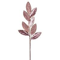 Vickerman 27.5" Artificial Rose Gold Metal Leaf Glitter Spray (3 Pack)