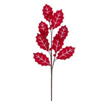 Vickerman 27.5" Red / White Felt Holly / Berry Spray (4 Pack)