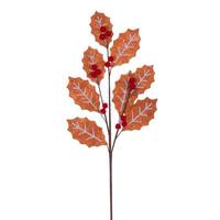 Vickerman 27.5" Artificial Brown / White Felt Leaf Spray (4 pack)