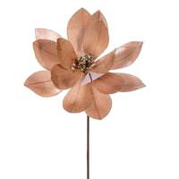 Vickerman 22" Champagne Velvet Sheen Glitter Trim Poinsettia Spray (4 Pack)