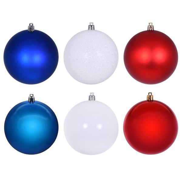 2.4" Red / White / Blue Ornament (18 Pack)