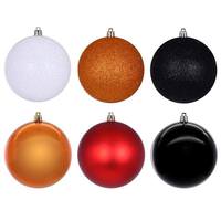 Vickerman 2.4" Orange / Black / White Ornament (18 Pack)