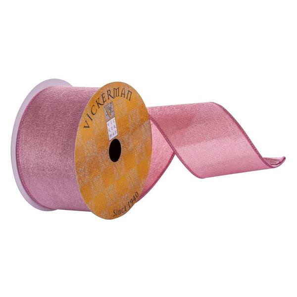 2.5"x30' Rose Pink Velvet Ribbon